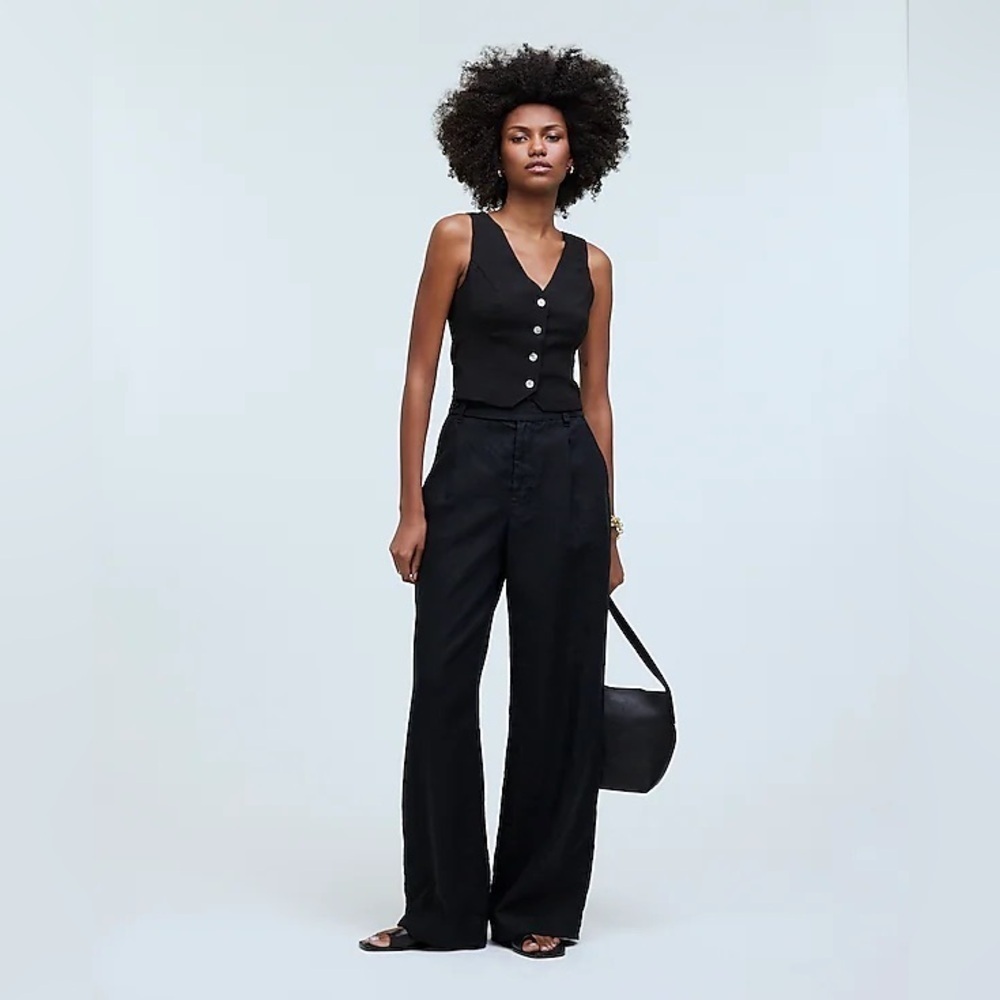 Madewell Katrina Crop Vest Top In Softdrape Nm422
